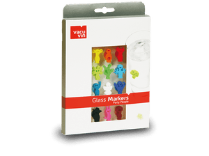 Vacu Vin Glas Marker Party People 12er Set