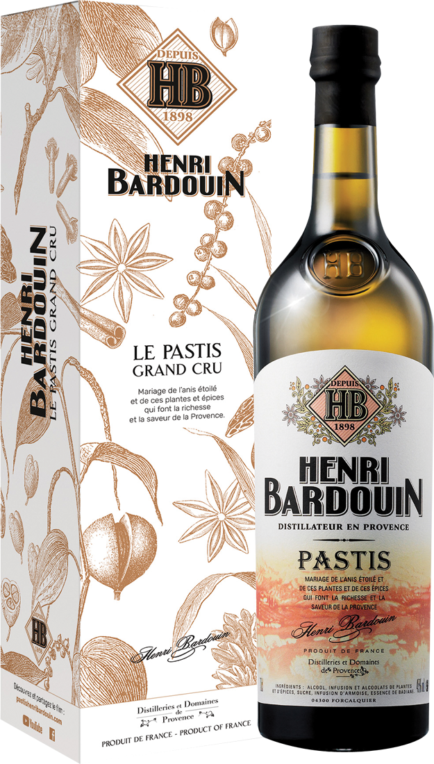 Henri Bardouin Pastis Grand Cru in Geschenkverpackung 45% vol. Provence 31,27€ pro l