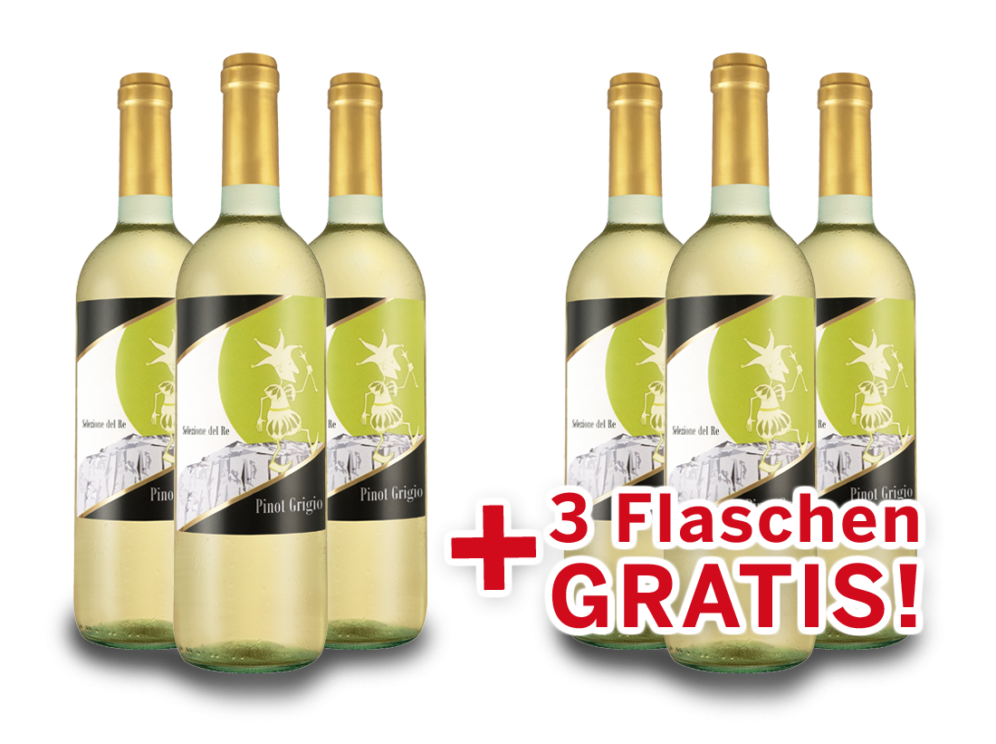 Weinpaket 6 für 3 Pinot Grigio Selezione del Re | ebrosia