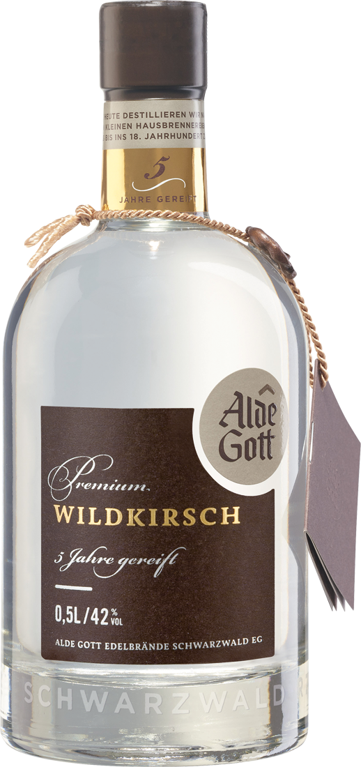 Alde Gott Edelbrand Premium Wildkirsch 5 Jahre gereift 42% vol. 0,5l Baden 41,80€ pro l