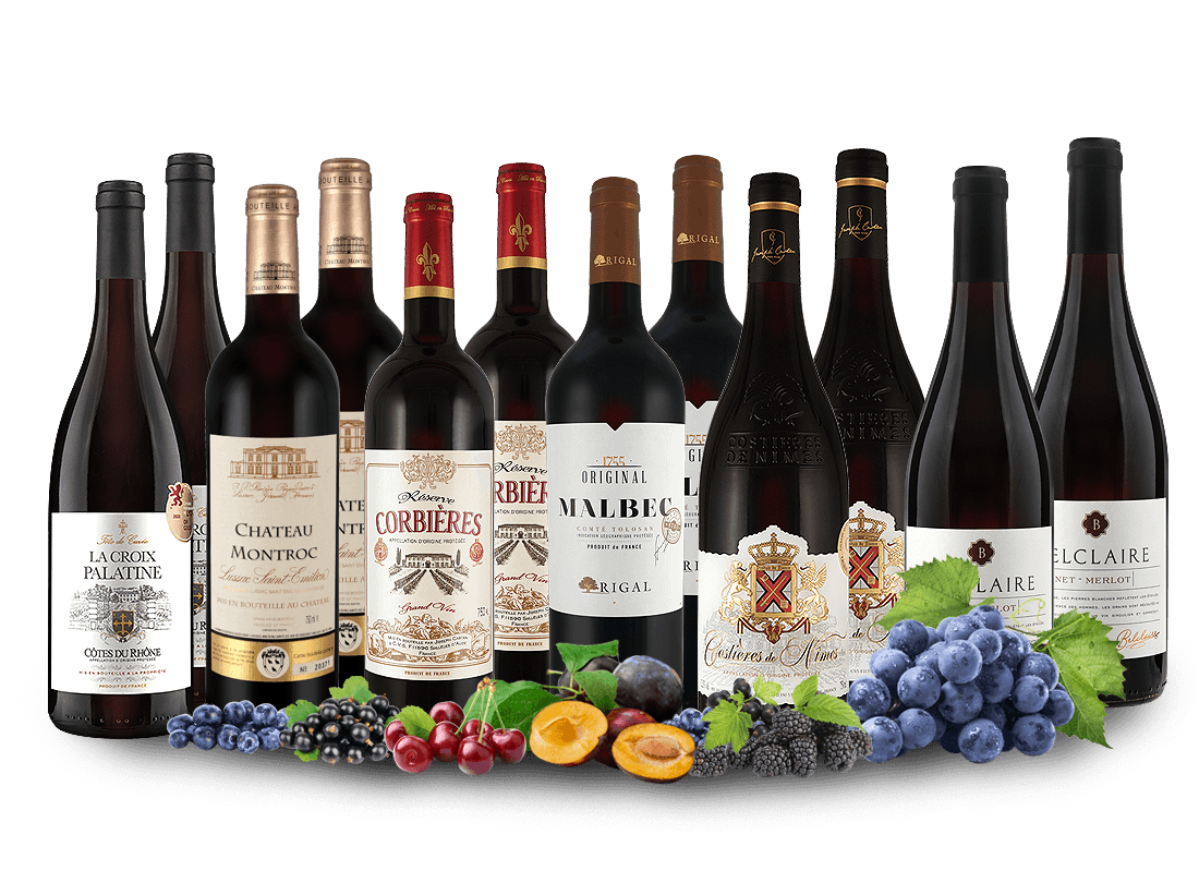 Die besten Rotweine Frankreichs | ebrosia Probierpaket